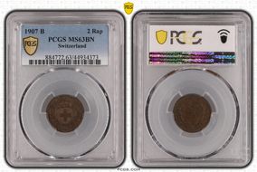 1907 B 2 Rap MS63BN