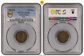 1918 B 10 Rap Brass AU55
