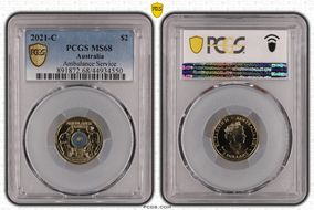 2021-C $2 Ambulance Service Colorized MS68