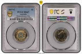 2017-C $2 Remembrance Day Colorized MS67