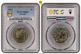 2013 $1 MS66