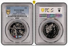 2015 50C Empire Air Training Scheme Colorized MS68