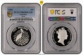 1991 $10 Stork PR69DCAM