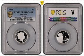 2005 $2 Silver PR69DCAM