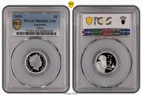 2015 $2 Silver PR69DCAM