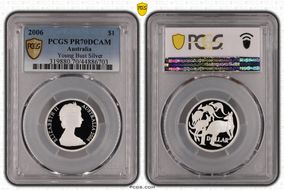 2006 $1 Young Bust Silver PR70DCAM