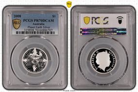 2008 $1 Planet Earth Silver PR70DCAM
