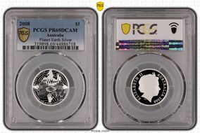 2008 $1 Planet Earth Silver PR69DCAM