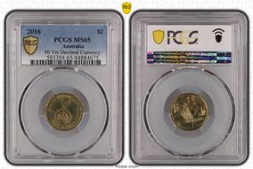 2016 $2 50 Yrs Decimal Currency MS65