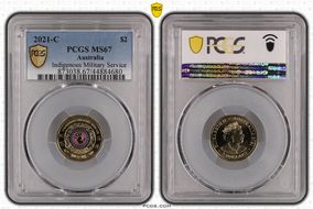 2021-C $2 Indigenous Military Service Colorized MS67