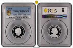 2019 $1 Coinage Portrait 1998-2019 PR69DCAM