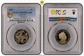 2021 $1 Kangaroo Ag PR69DCAM