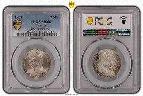 1901 2 Mk 200 Years J-105 MS66