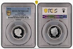 2014 $1 Decimal Effigies PR70DCAM