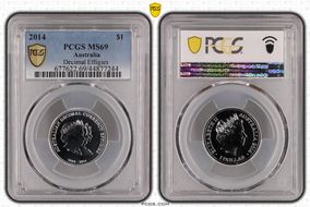 2014 $1 Decimal Effigies MS69