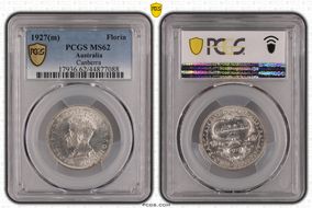1927(m) Florin Canberra  KM-31 MS62