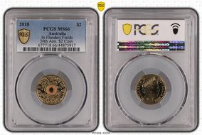 2018 $2 In Flanders Fields Colorized 30th Ann. $2 Coin MS66