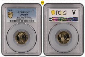 2018 $2 3rd Portrait 30th Ann. $2 Coin MS67