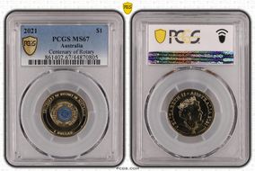 2021 $1 Centenary of Rotary MS67