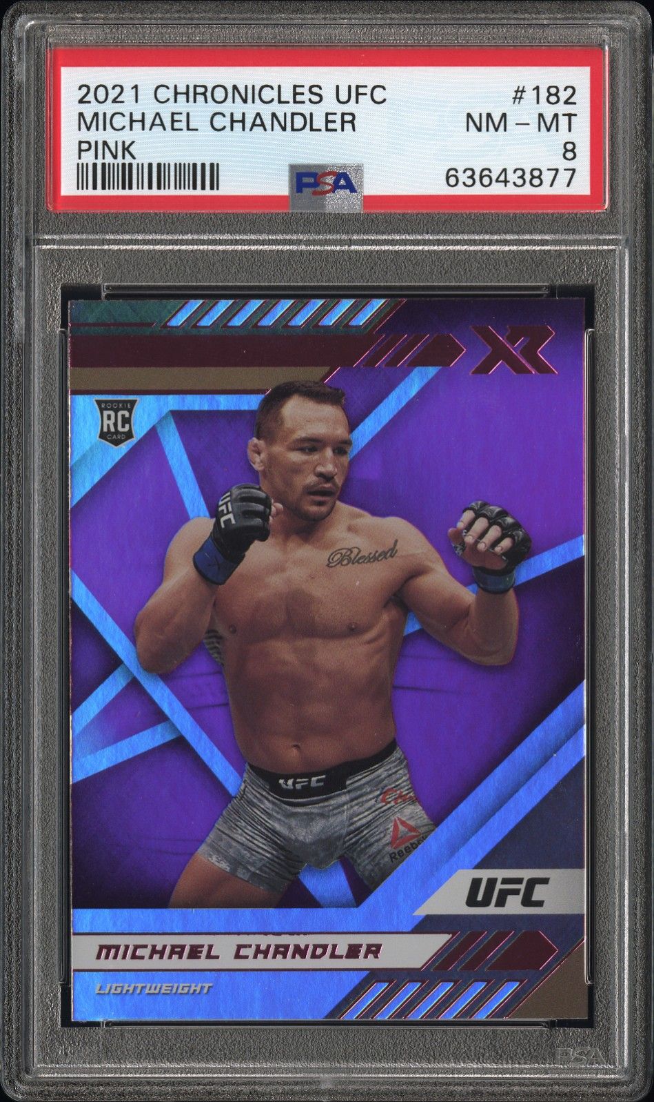 2021 Panini PANINI CHRONICLES UFC PINK #182 Michael Chandler front