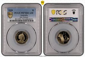2020 $2 6th Portrait PR70DCAM