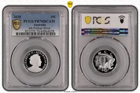 2020 10C 6th Portrait Silver PR70DCAM