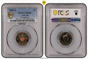 2020-C $2 Firefighters Colorized MS68