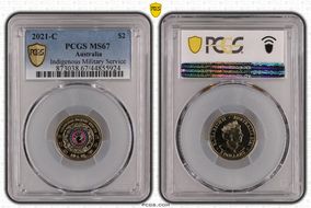 2021-C $2 Indigenous Military Service Colorized MS67