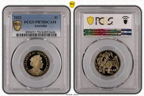 2022 $1 PR70DCAM
