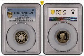 2022 $2 Frontline Workers PR70DCAM