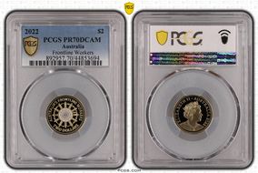 2022 $2 Frontline Workers PR70DCAM