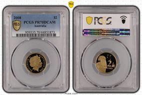 2008 $2 PR70DCAM