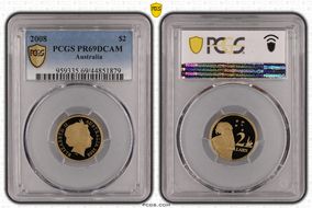 2008 $2 PR69DCAM