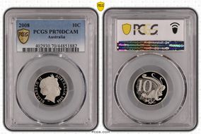 2008 10C PR70DCAM