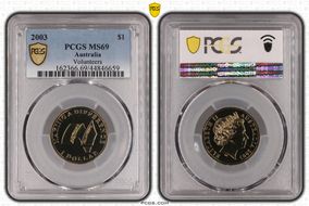 2003 $1 Volunteers MS69