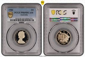 1980 10C PR69DCAM