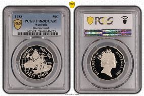 1988 50C Bicentennial PR69DCAM