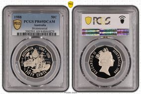 1988 50C Bicentennial PR69DCAM
