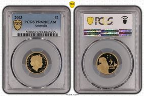 2003 $2 PR69DCAM