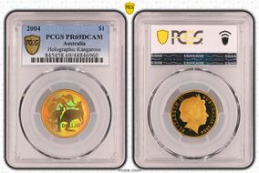 2004 $1 Holographic Kangaroos PR69DCAM