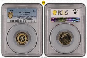 2021 $2 Wiggles-Dorothy the Dinosaur 30th Ann. Colorized MS68