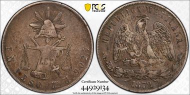 1872-Zs H Peso KM-408.8 XF40