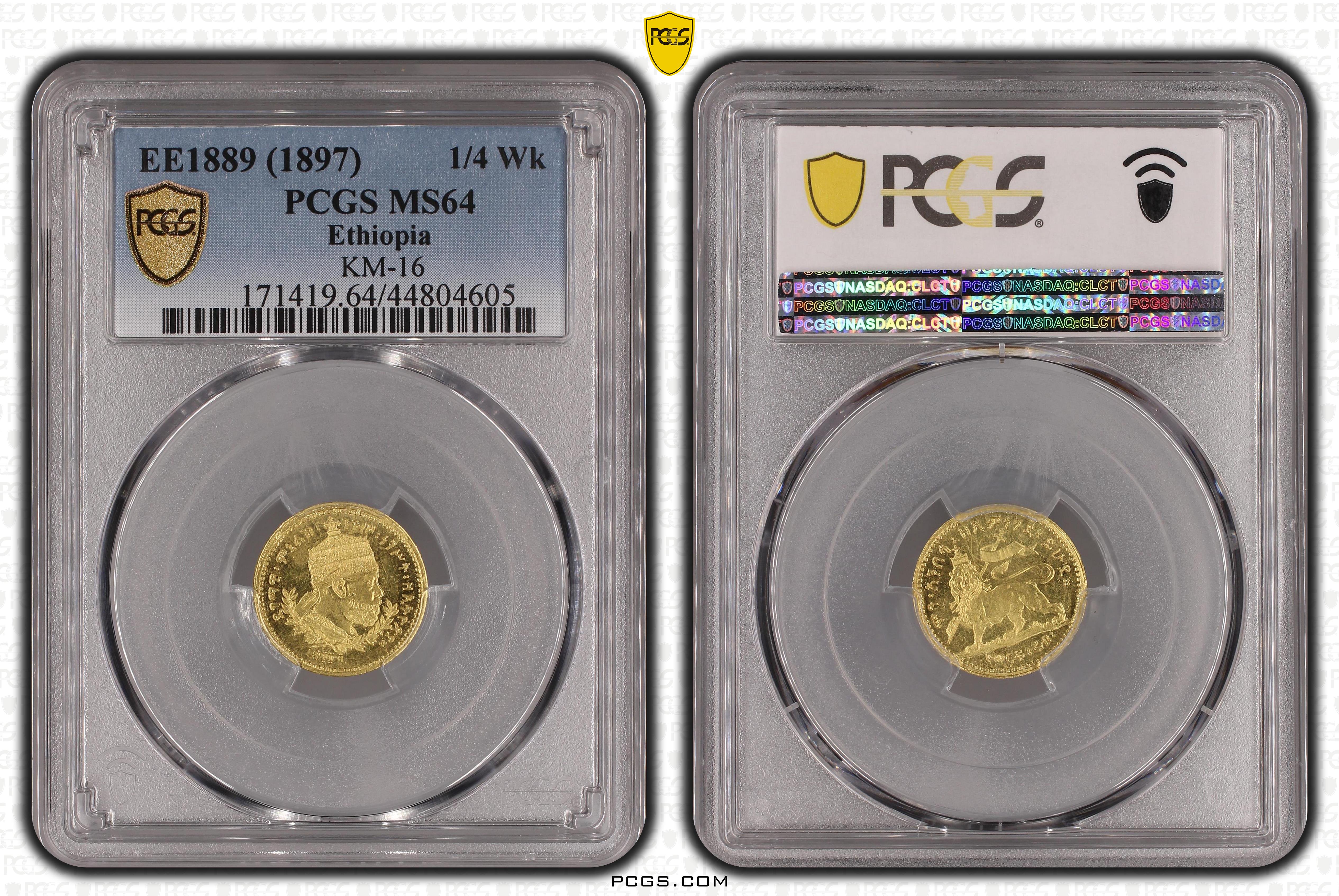 PCGS Certificate Verification Coin Details for Cert #44804605