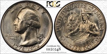 1976-D 25C Clad MS68