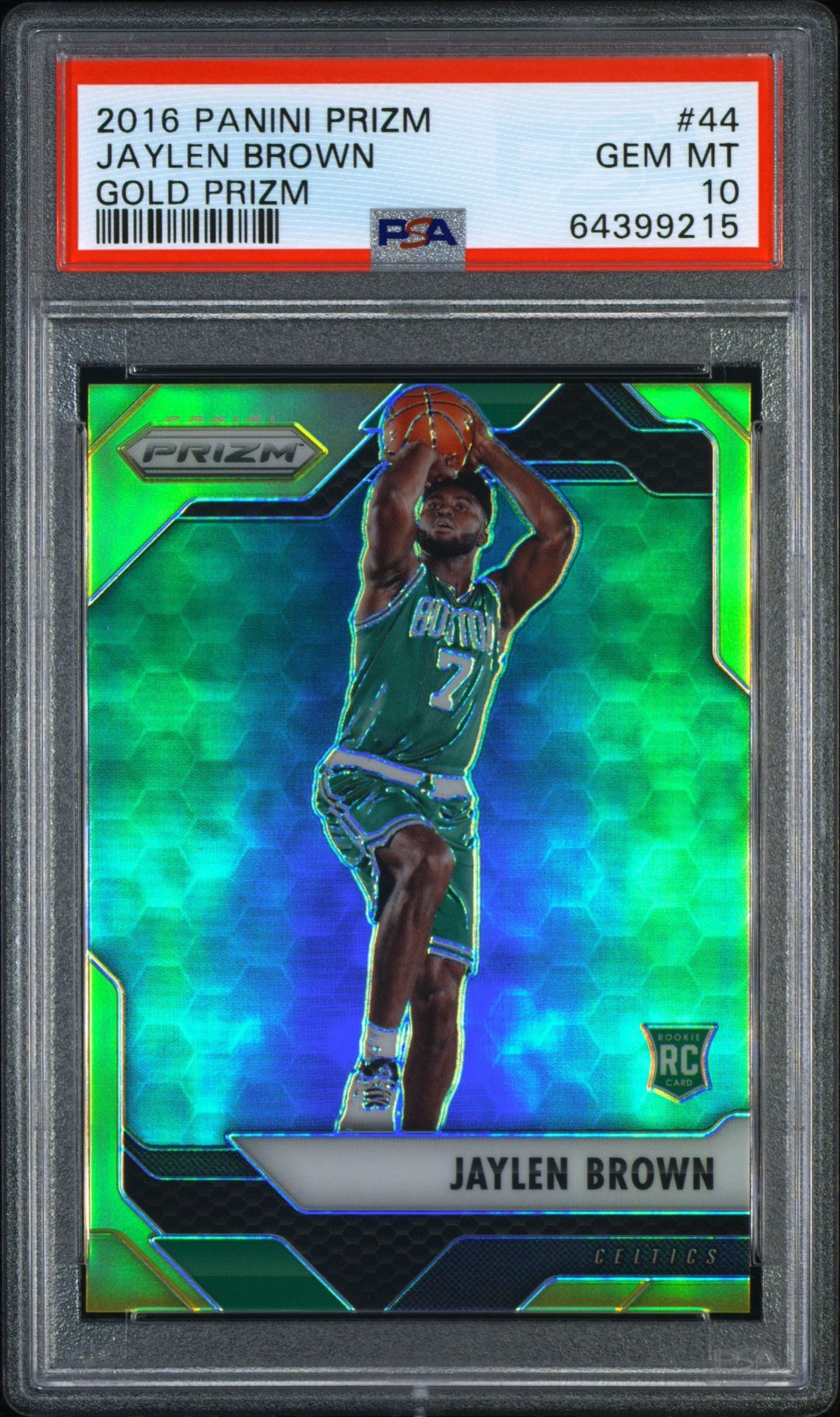 2016 Panini PANINI PRIZM GOLD PRIZM #44 Jaylen Brown front
