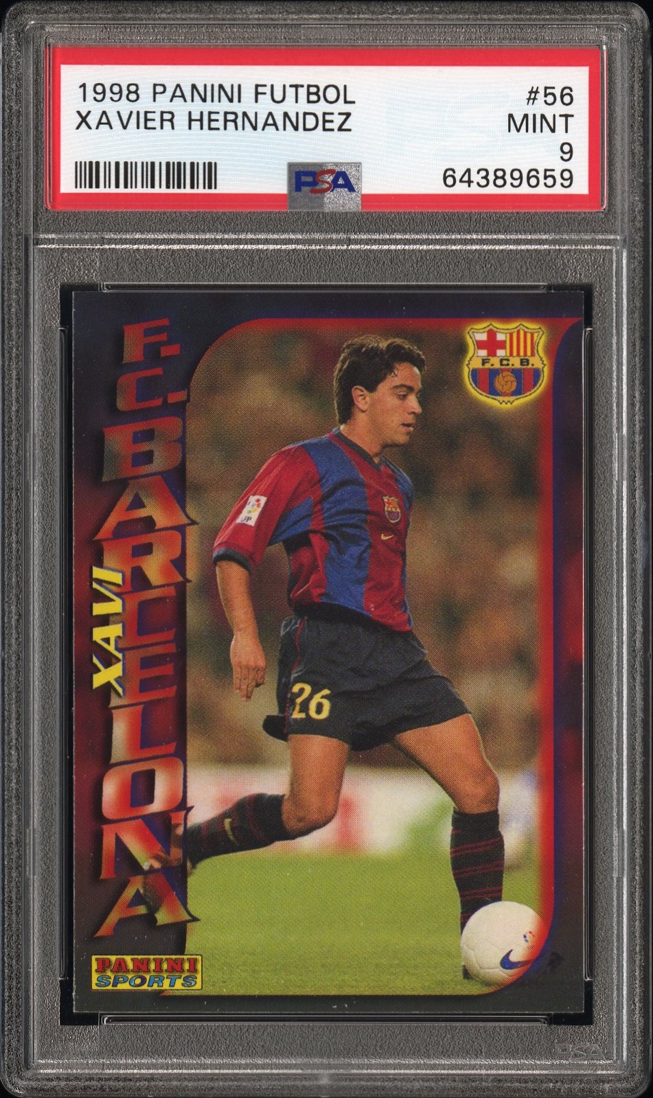 1998 XAVI ROOKIE STICKER FC BARCELONA PANINI LA LIGA ESTE
