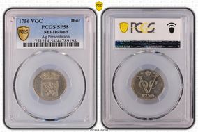 1756-VOC Duit Ag Presentation SP58