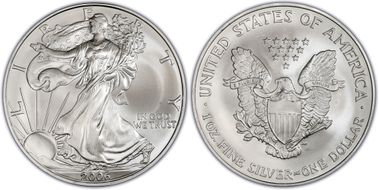 2006 $1 Silver Eagle MS69