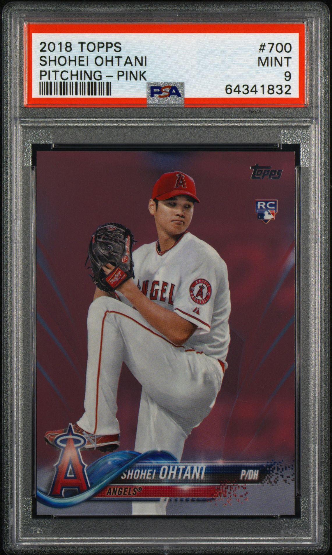 2018 Topps TOPPS PITCHING-PINK #700 Shohei Ohtani front