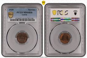 1939 Santims MS64RB